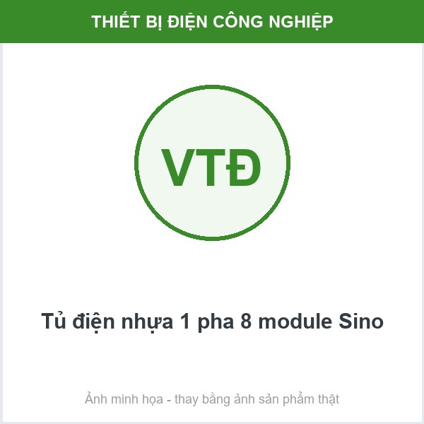 Tủ điện nhựa 1 pha 8 module Sino