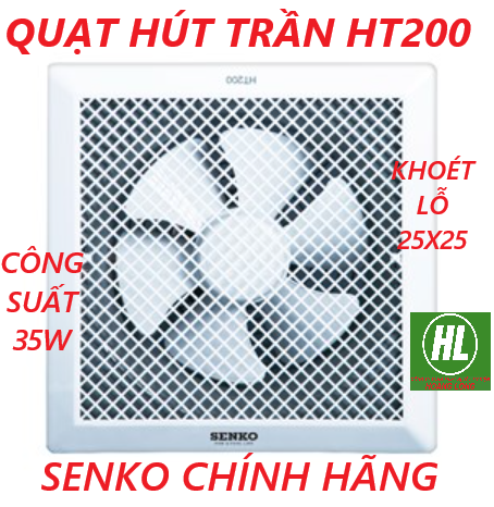 Quạt hút âm trần Senko 20cm