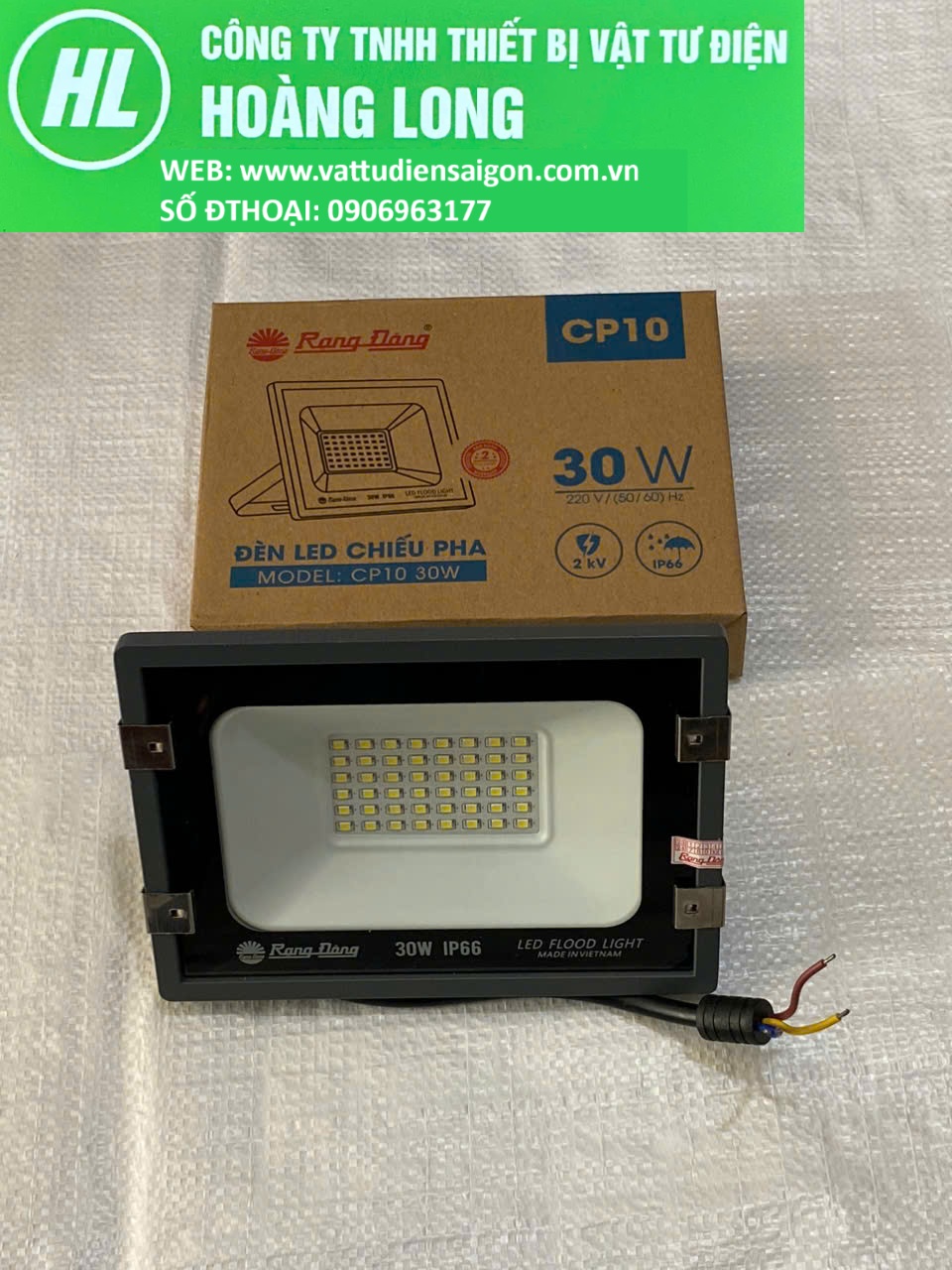 Đèn LED pha 30W Rạng Đông seri CP10