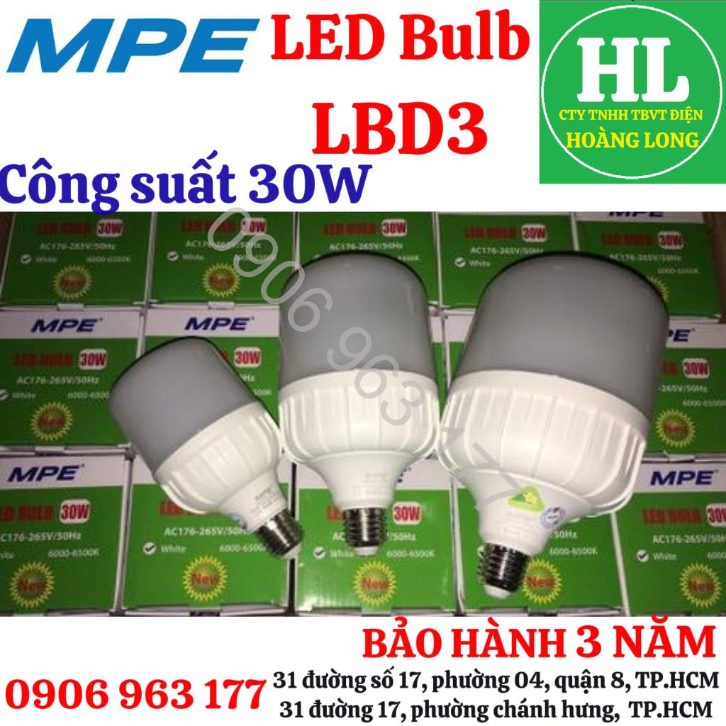 Đèn LED Bulb chống ẩm 30W MPE LBD3-30T